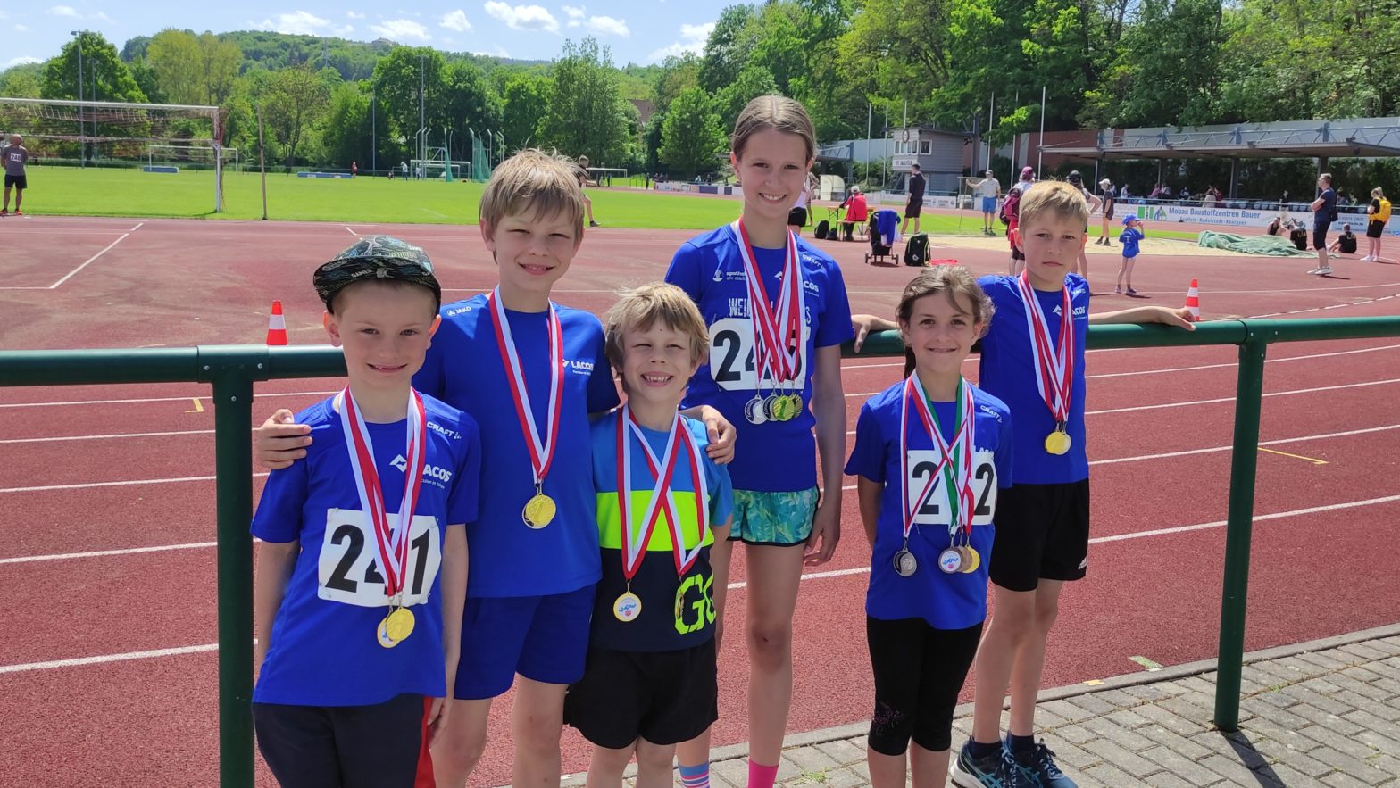 Die jungen Leichtathleten des TSV Zeulenroda