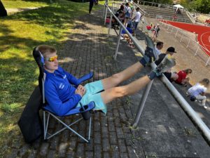 Jannis Mäusebach entspannt zwischen Wettkampf und Abitur
