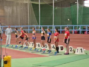 Laura Illgen vor dem 60m-Finale; Foto: S.Wuthnow