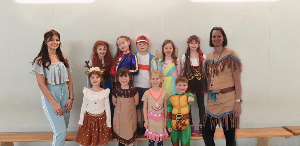 Fasching im Kindertraining des TSV Zeulenroda