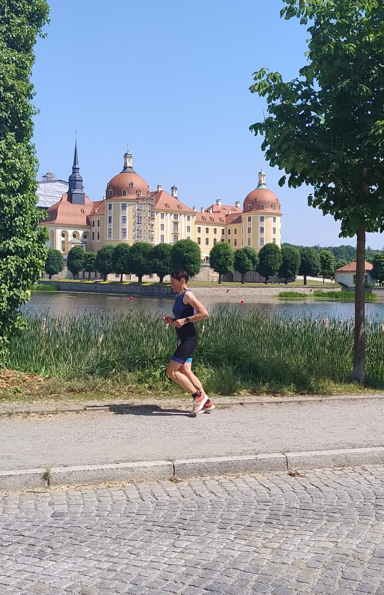 Andrea Matthes zum Schlosstriathlon in Moritzburg